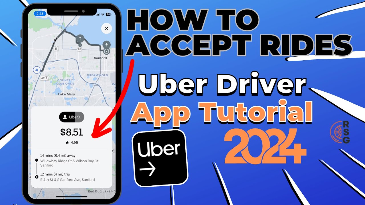 How To Accept Rides On The Uber Driver App - 2024 Training & Tutorial