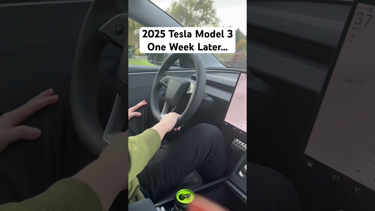 Tesla Model 3 2025 - One Week Review! #tesla #teslamodel3