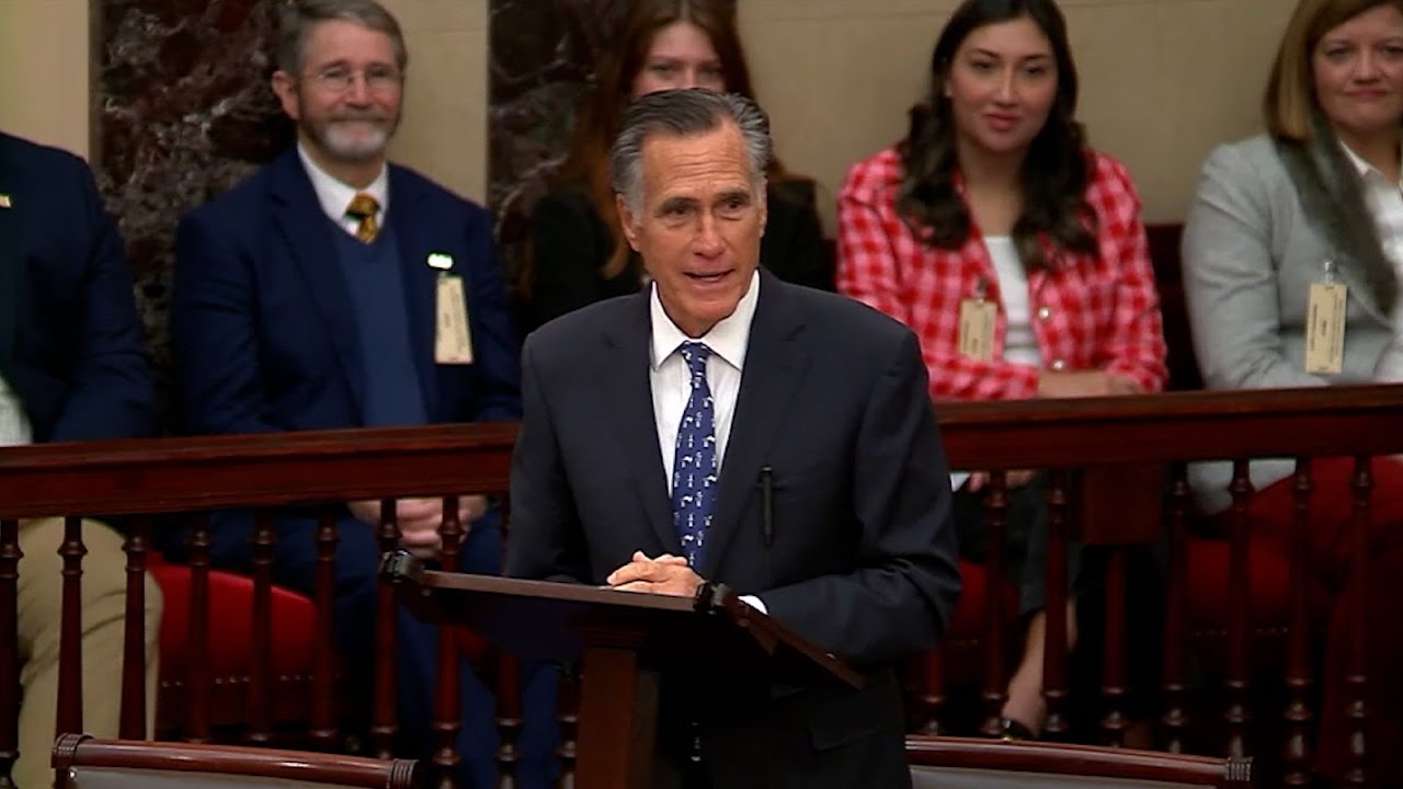 Senator Romney Delivers Farewell Address from Senate Floor