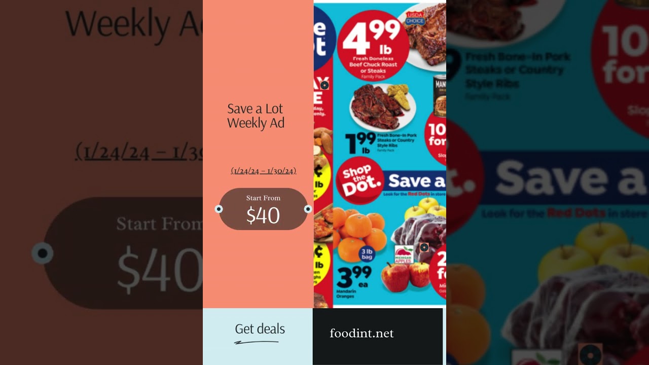 Top 10 Must-Have Items from Save a Lot Weekly Ad (1/24/24 – 1/30/24) + Get $40 Off