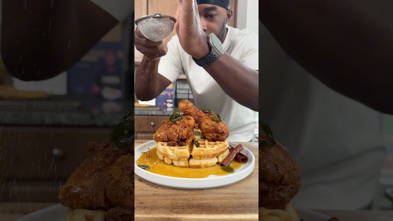 Chicken and Waffles #onestopchop #chickenandwaffles