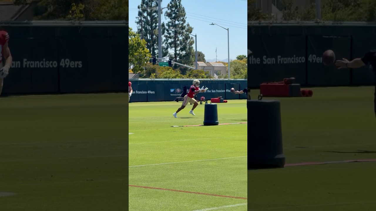 Isaac Guerendo is back at practice and looking fast and healthy #49ers #sanfrancisco49ers #football
