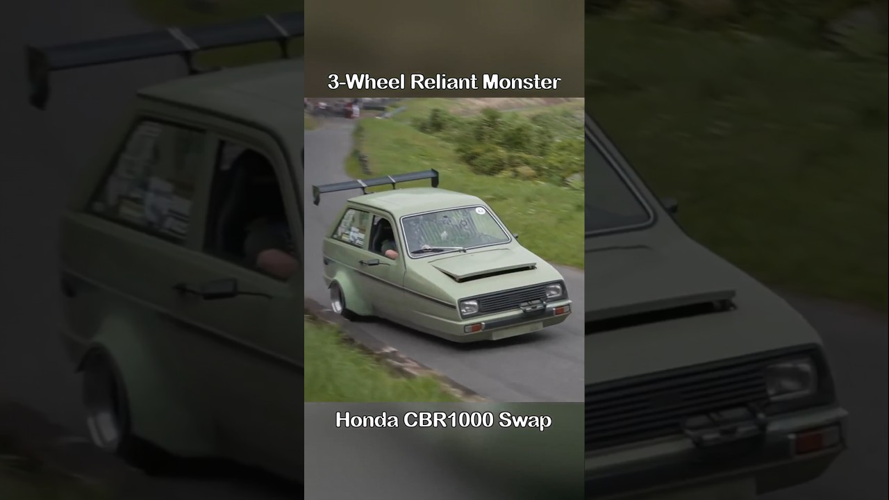 3 WHEELER Reliant Monster + HONDA CBR Engine 😱