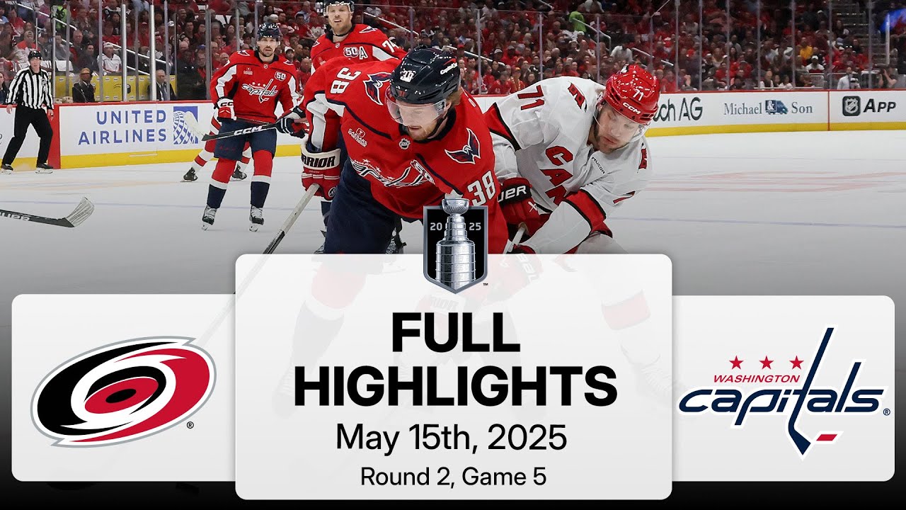 NHL Playoff Highlights | Hurricanes vs. Capitals | May 15, 2025