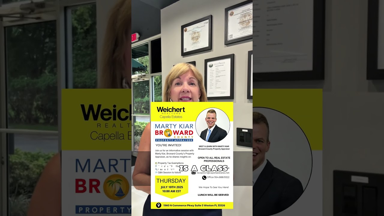 MEET & LEARN WITH MARTY KIAR Broward County Property Appraiser