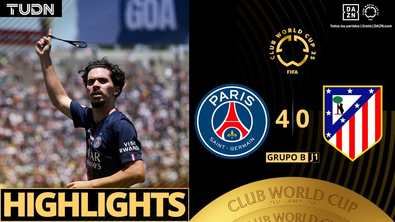 HIGHLIGHTS - PSG vs Atlético de Madrid | Mundial de Clubes de la FIFA - J1 2025 | TUDN