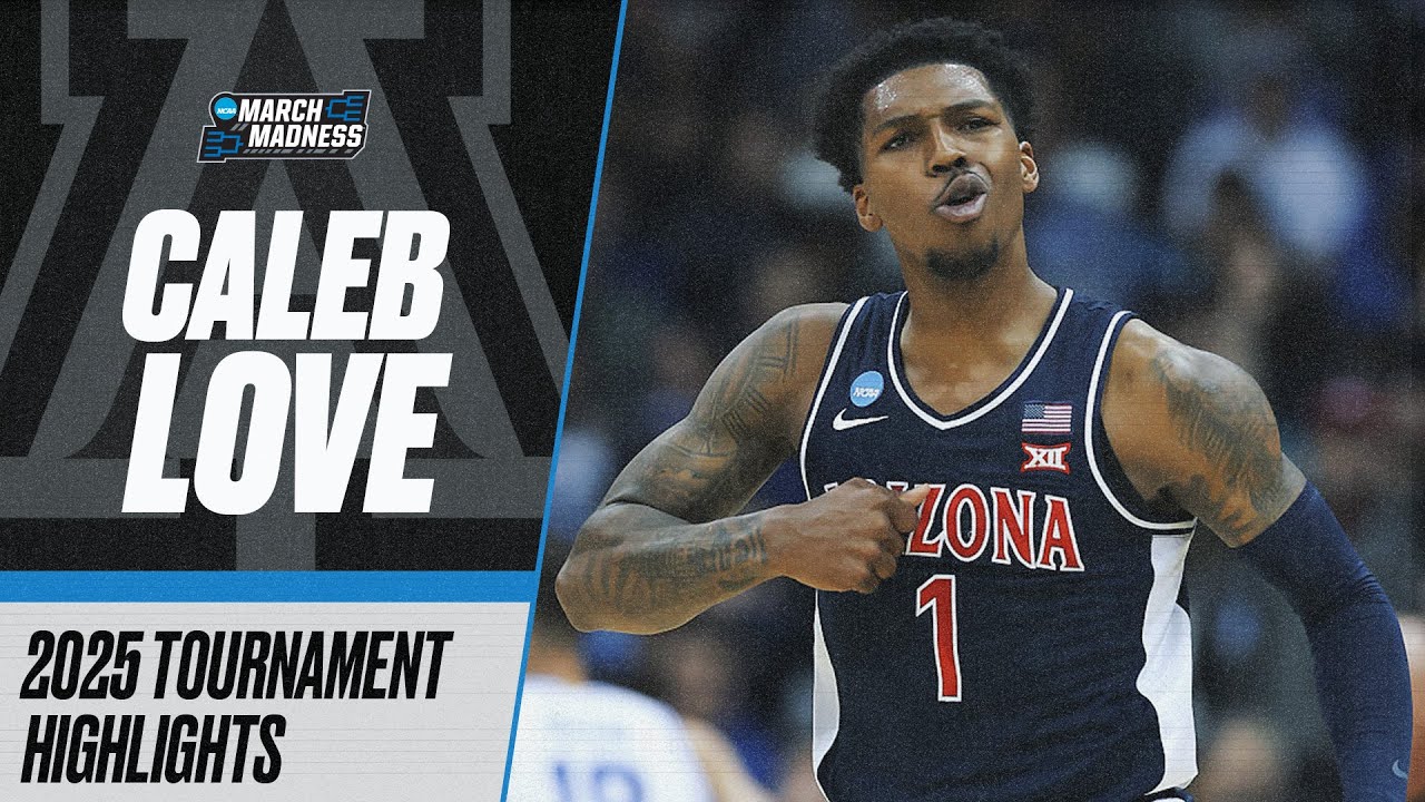 Caleb Love 2025 NCAA tournament highlights