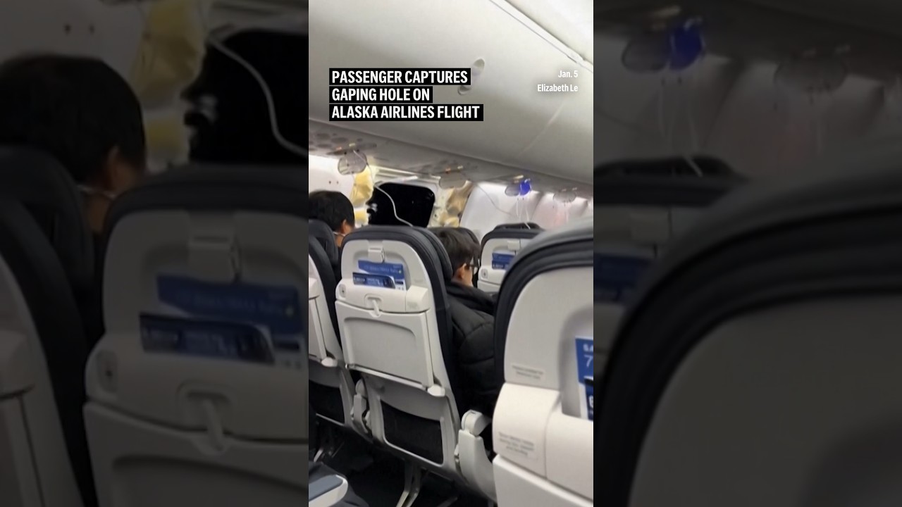 Passenger captures Alaska Airlines 1282 experiences emergency landing