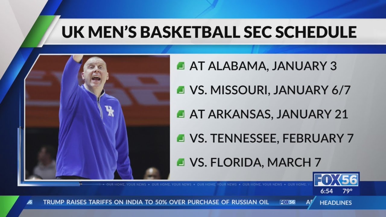 Mark Pope, Kentucky release 2025-26 SEC schedule