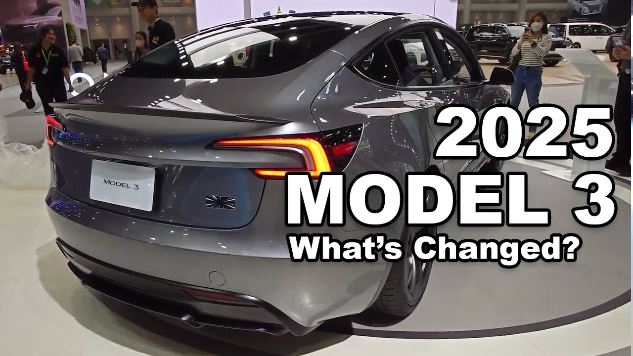 The 2025 Tesla Model 3 Just Got Better! New Tires, Cameras, and More Features!