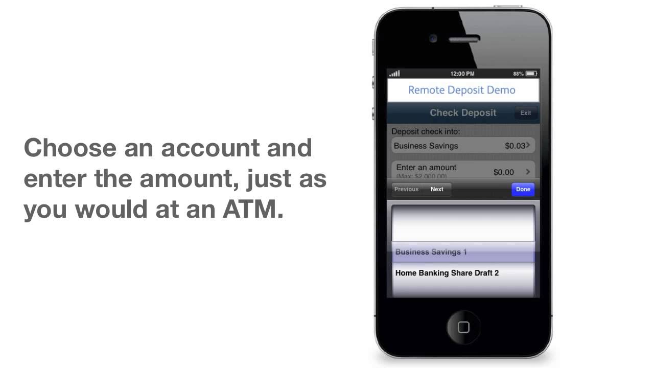 Mobile Check Deposit Demo