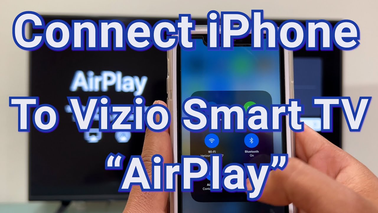 Vizio Smart TV: Connect iPhone wirelessly to TV via AirPlay to watch Photos or Videos from Photo app