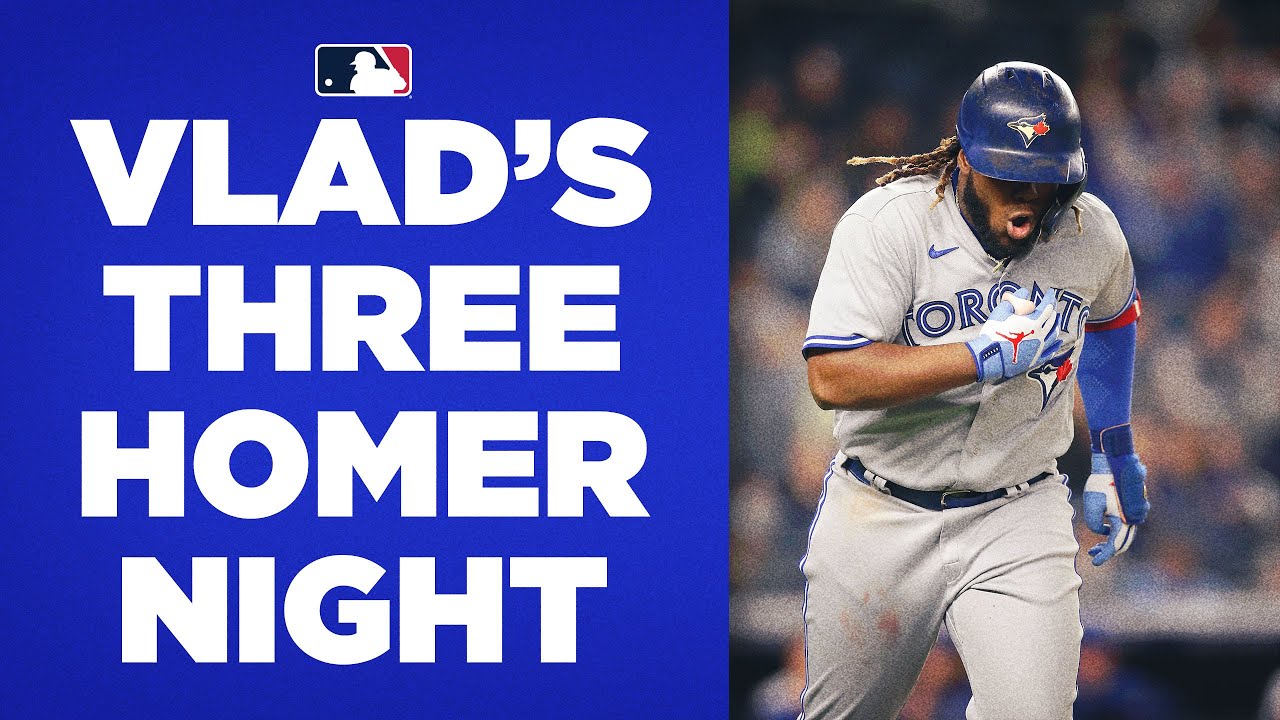 ARE YOU KIDDING?! Vlad Guerrero Jr. DEMOLISHES THREE HOME RUNS on the night!