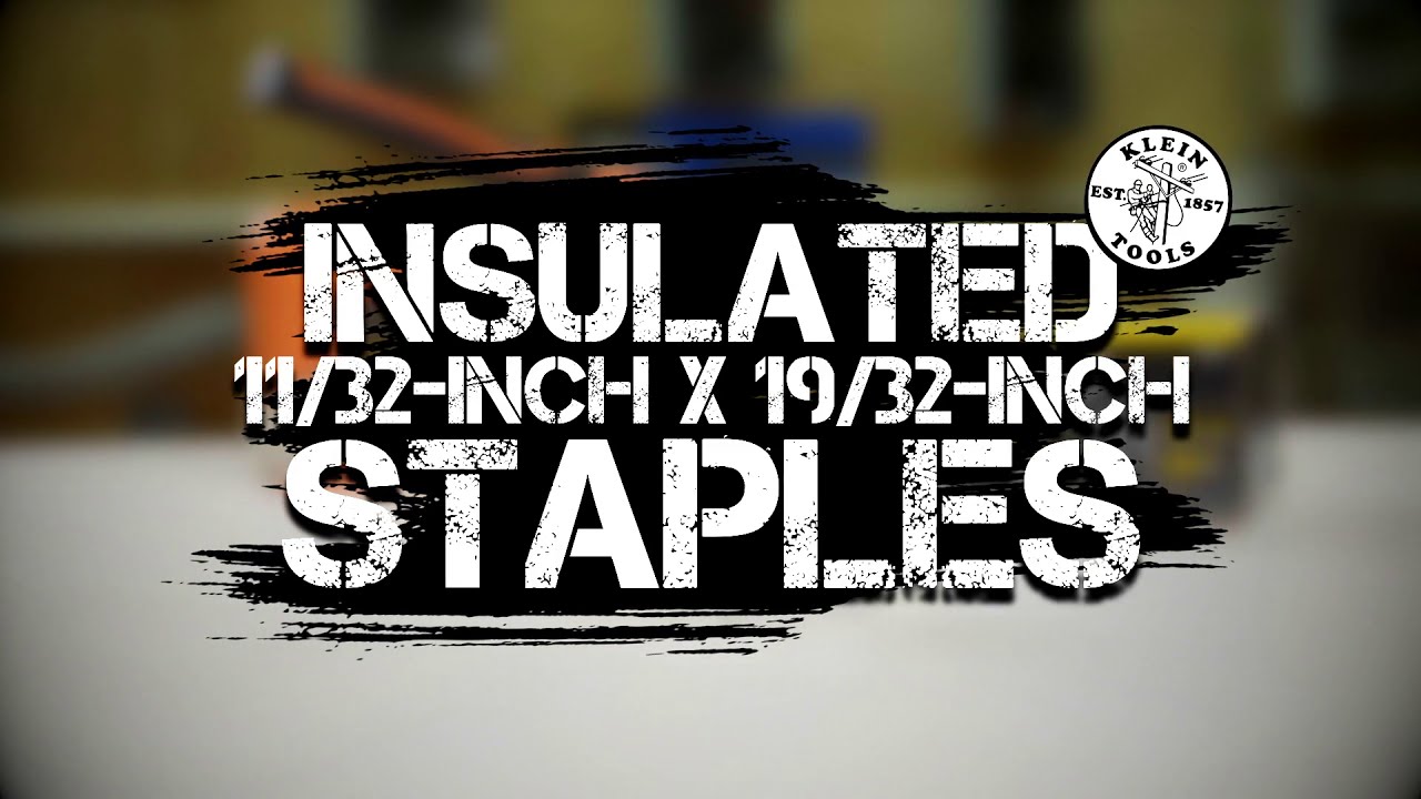 IBEW Hour Power Watts New: Insulated Staples, 11-32 Inch x 19-32 Inch