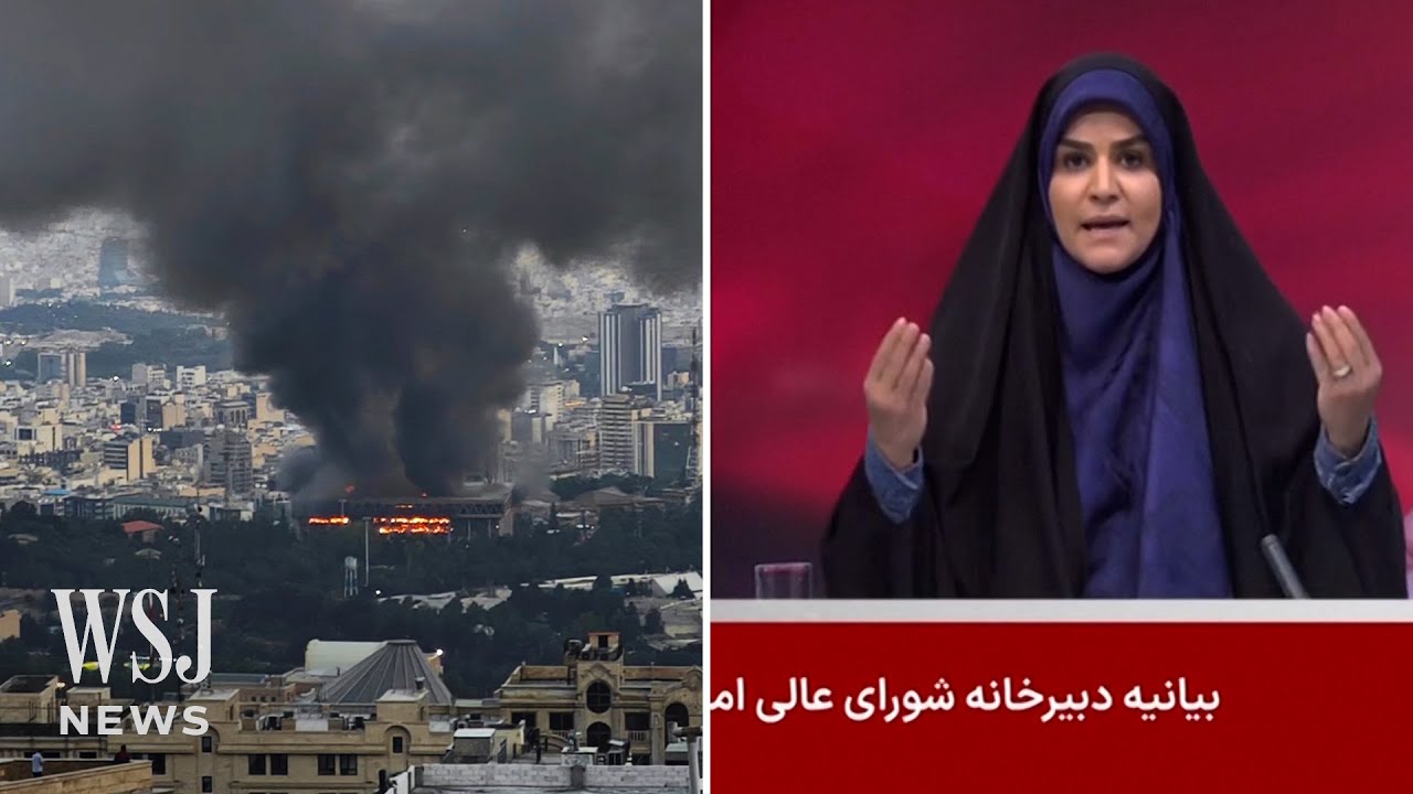 Watch: Israeli Strike Interrupts Iranian State Media Broadcast | WSJ News