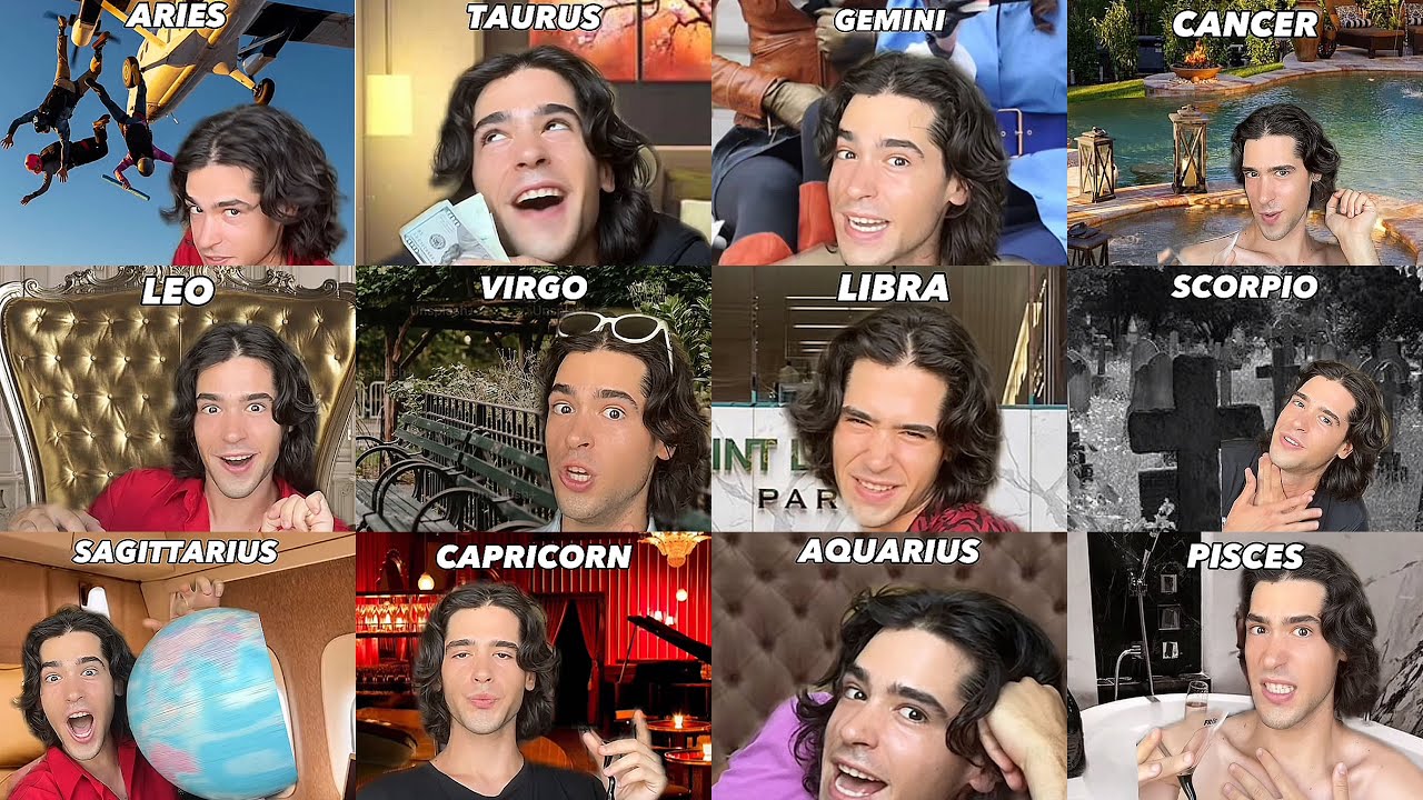 zodiac signs giving DATING ADVICE 💘
