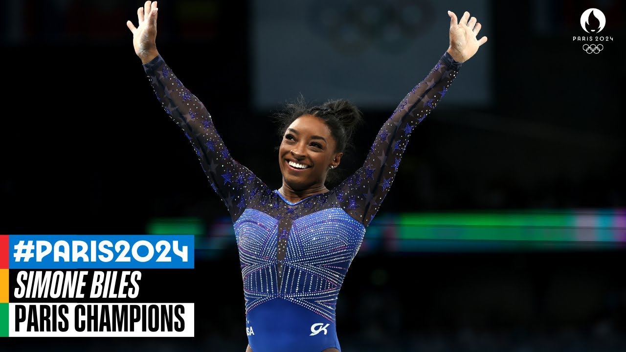 The floor routine that secured Simone Biles All-Around gold! 🥇 | Paris Champions