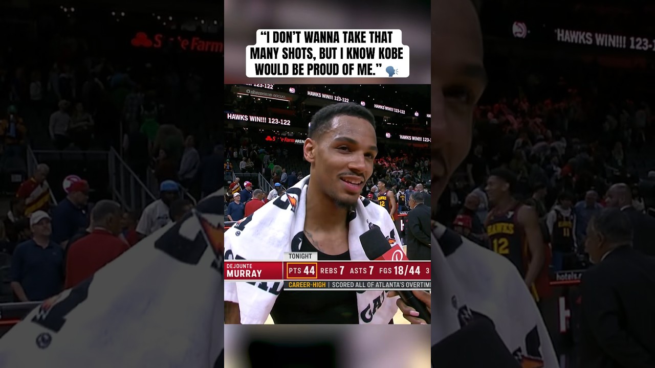 Dejounte shows love to Kobe after dropping 44 points on 44 FG attempts