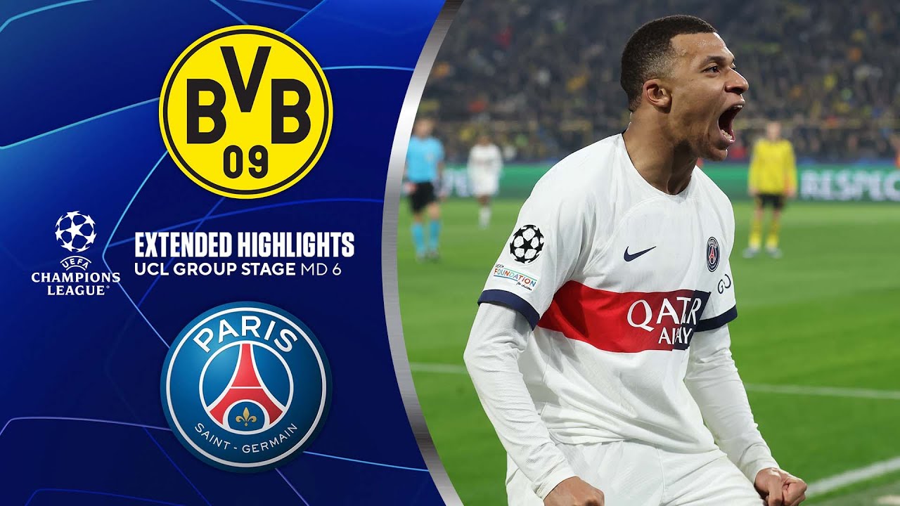 Borussia Dortmund vs. PSG: Extended Highlights | UCL Group Stage MD 6 | CBS Sports Golazo