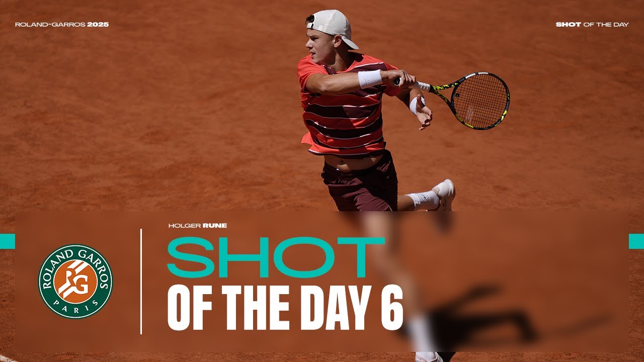 Shot of the day #6 Holger Rune | Roland-Garros 2025