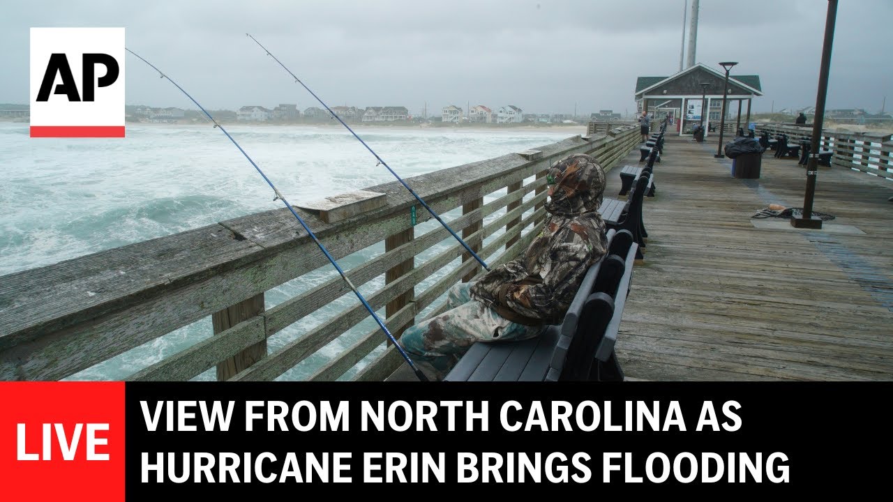 LIVE: View from North Carolina as Hurricane Erin brings flooding