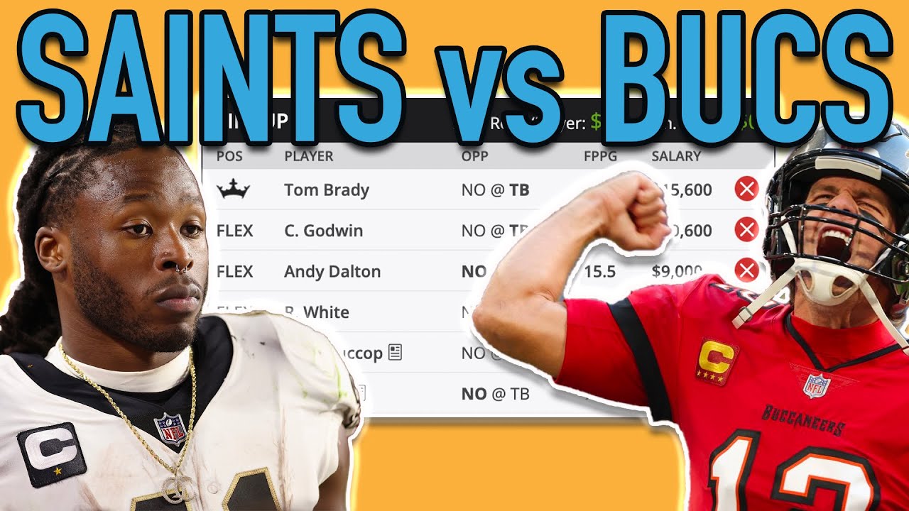 Saints vs Bucs DraftKings Showdown Strategy + Picks