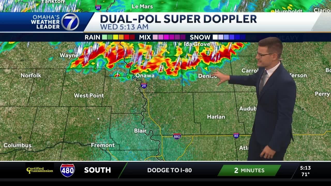 Storms could impact AM drive Wednesday in Omaha area