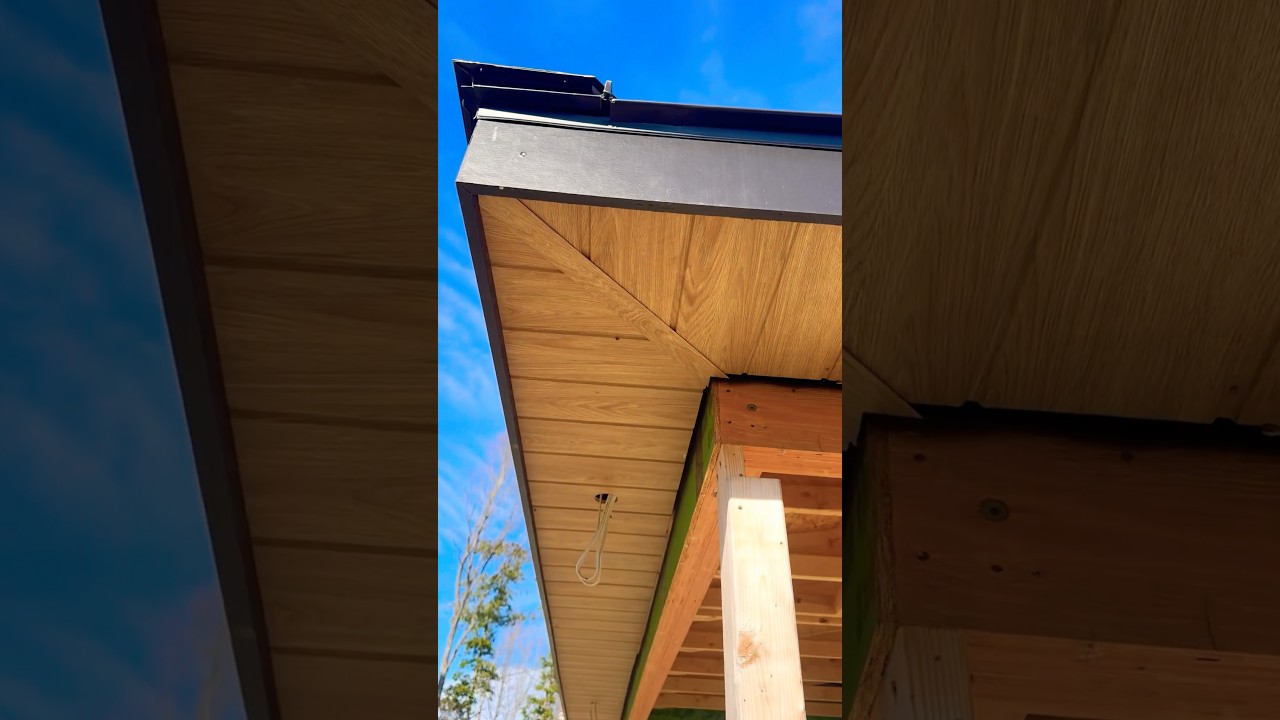 Chamclad…outside mitered corner PRO Edition #gotitcoach #soffit #chamclad