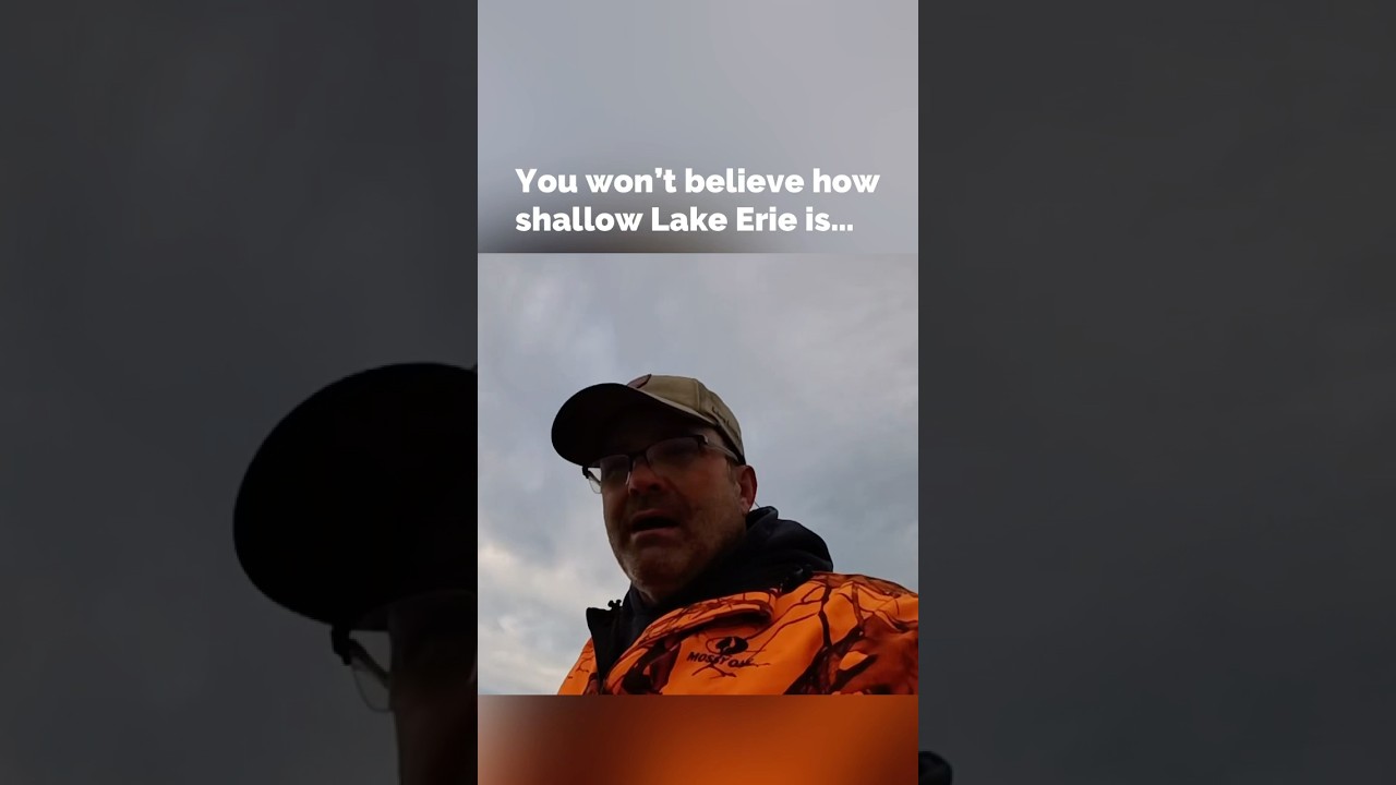 Insanely shallow water 10 miles off the coast in Lake Erie!