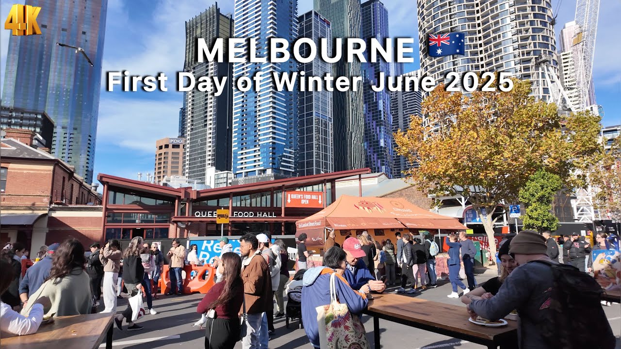 Melbourne Australia First Day of Winter June 2025 4K Video