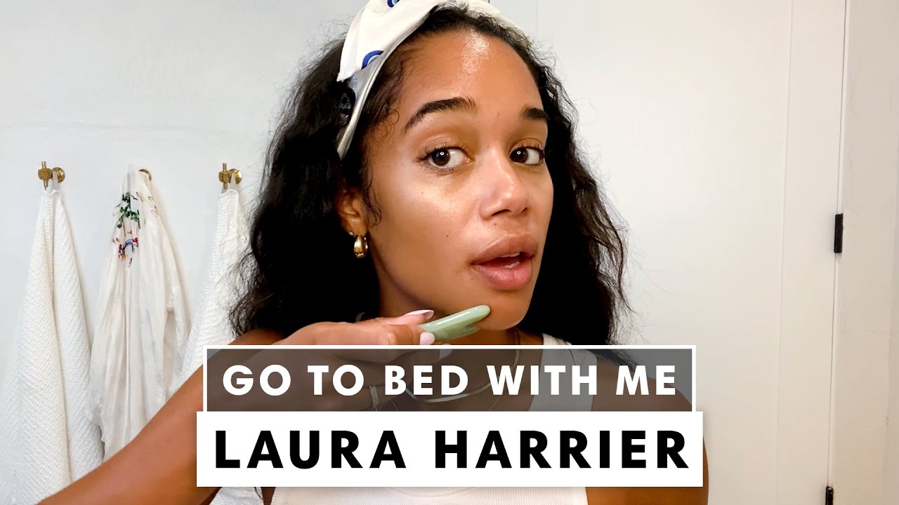 Laura Harrier's 7-Step Nighttime Skincare Routine | Go To Bed With Me | Harper's BAZAAR
