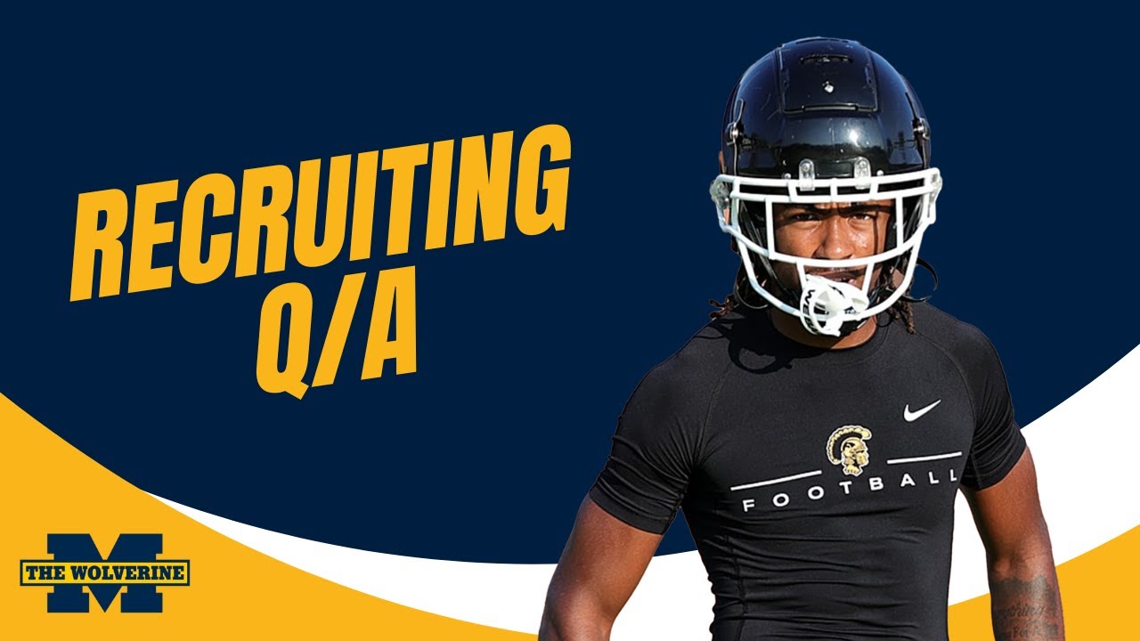 Michigan Football Weekly Recruiting Q/A with EJ Holland - September 16 I #GoBlue