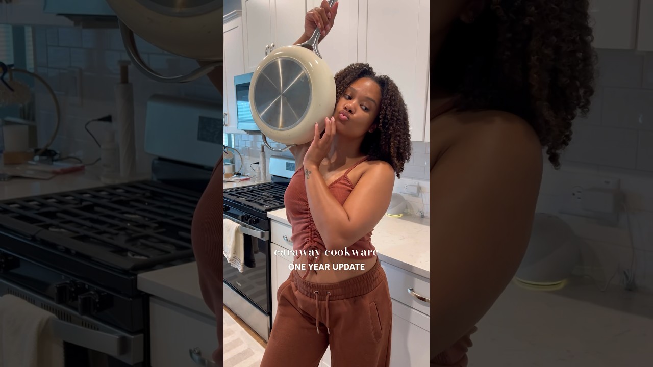 caraway cookware ONE YEAR update 👀 discount code: LYSSAMARIEXO10 #caraway #cookwarereview