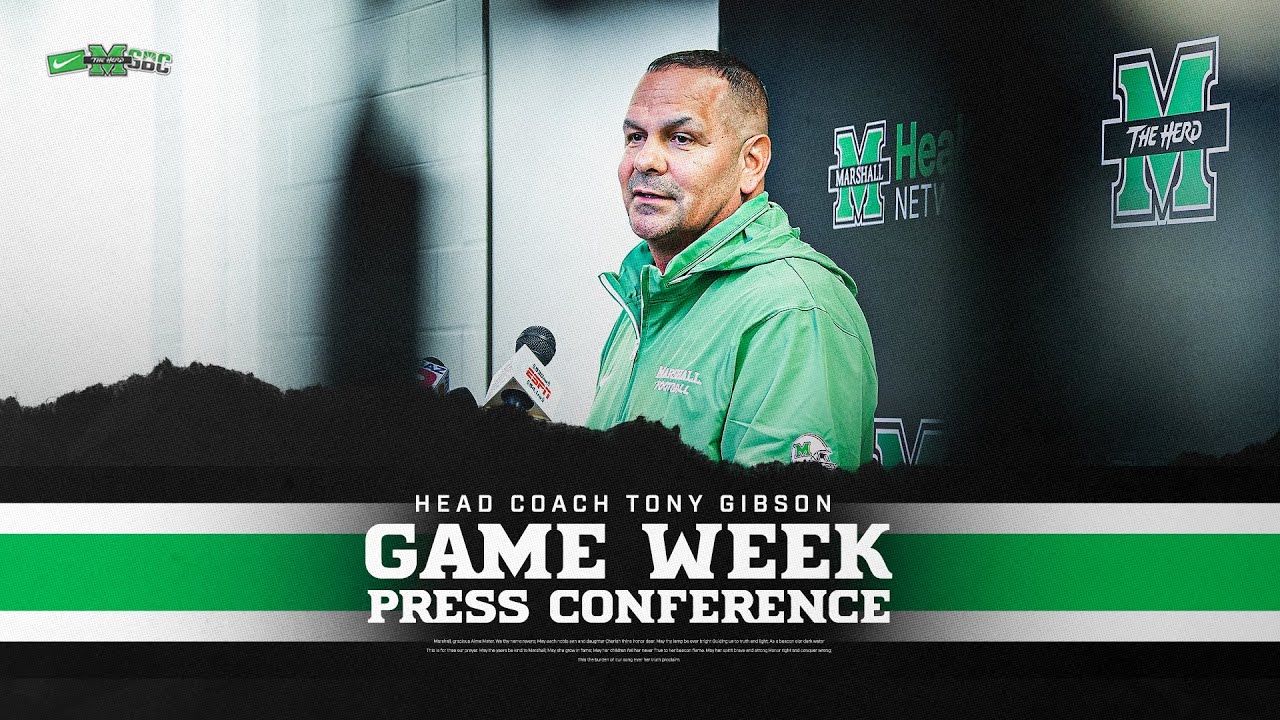 Marshall Football: Tony Gibson Weekly Press Conference (Week 1 | at Georgia)