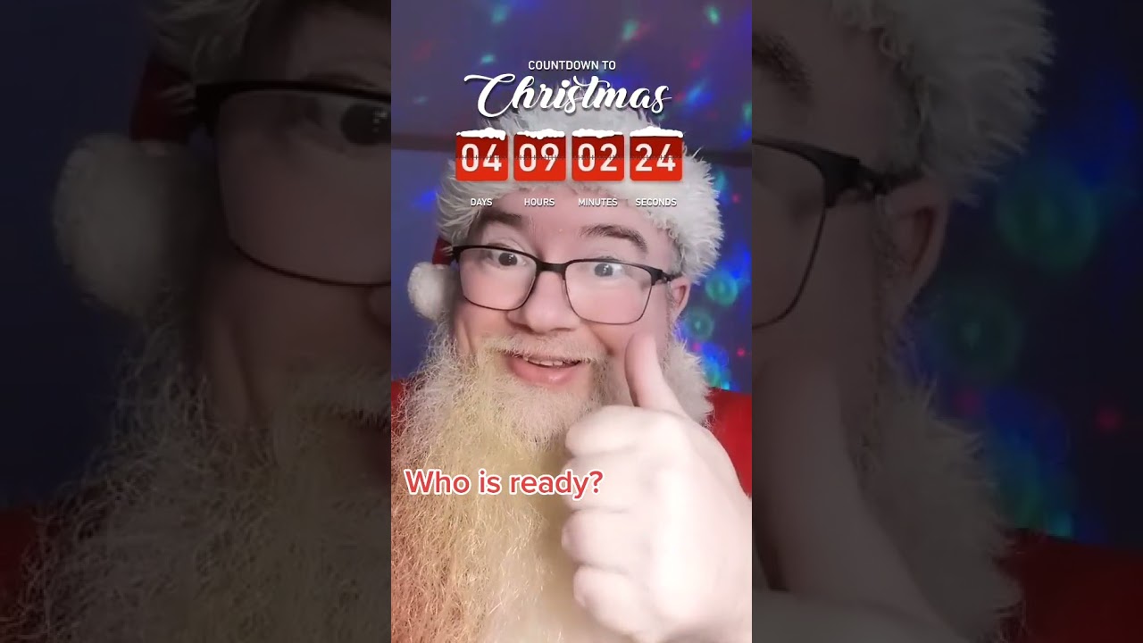Countdown Santa! | How Many Days Until Christmas | #shorts #youtubeshorts #santa