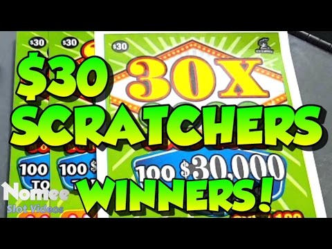$30 SCRATCH TICKET WINNERS - "30X Cash" from the Connecticut Lottery