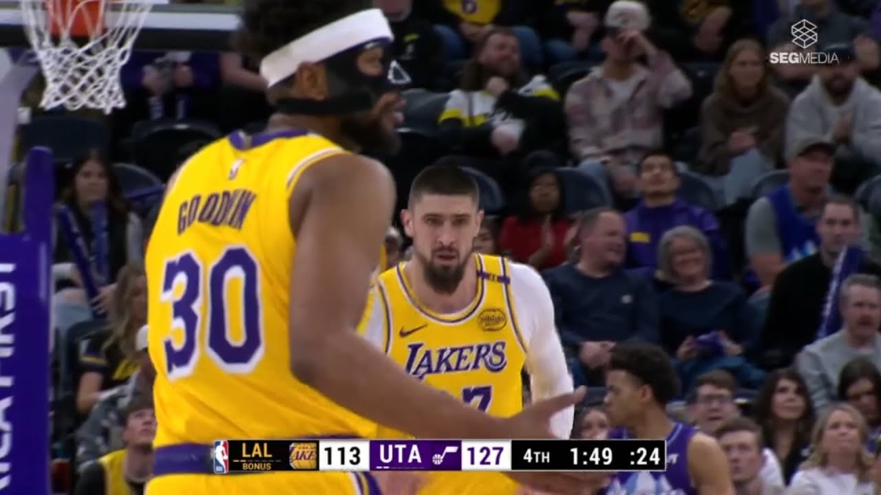 ALEX LEN Lakers Debut Highlights TOUGH FIRST DAY OF WORK vs Utah Jazz  | February 12, 2025
