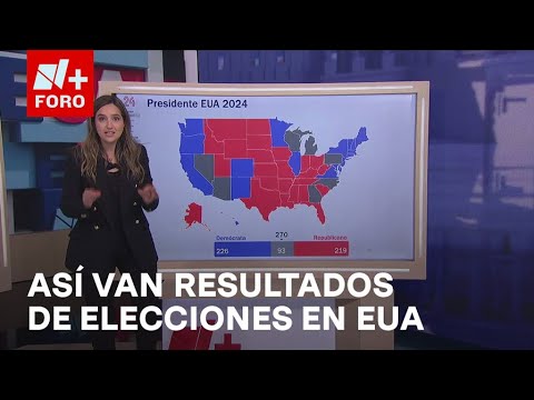 Así fluyen lentamente los resultados de la elección presidencial EUA 2024 - Hora21