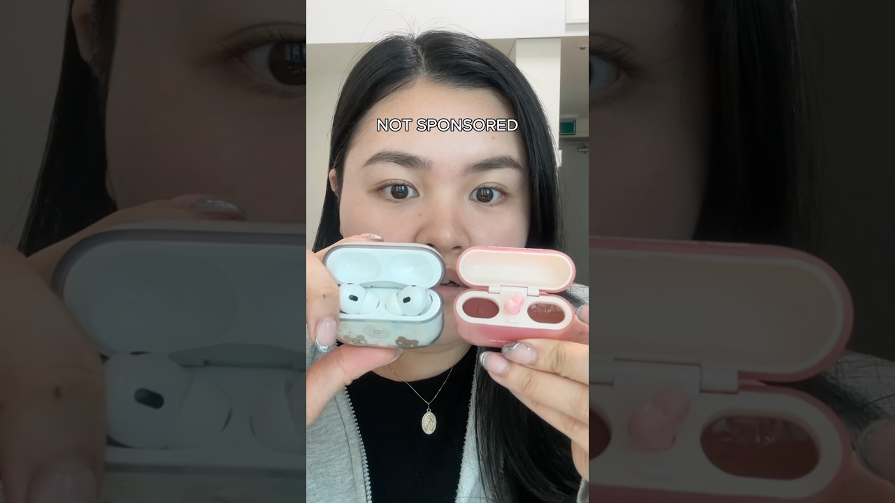 Airpod lipstick??? 😳 #cbeauty #xiaohongshu #douyinmakeup