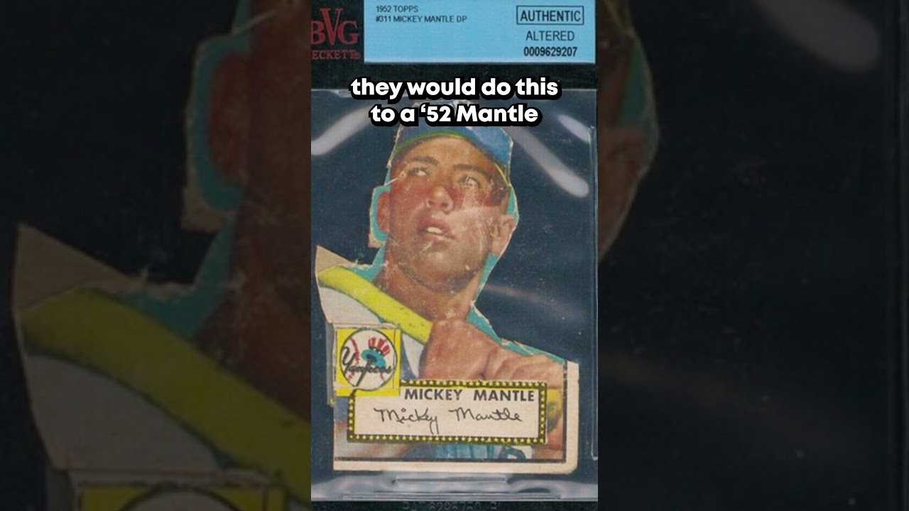 You won't Believe 😳 what this 1952 Topps Mickey Mantle Recently Sold for in the condition it's in