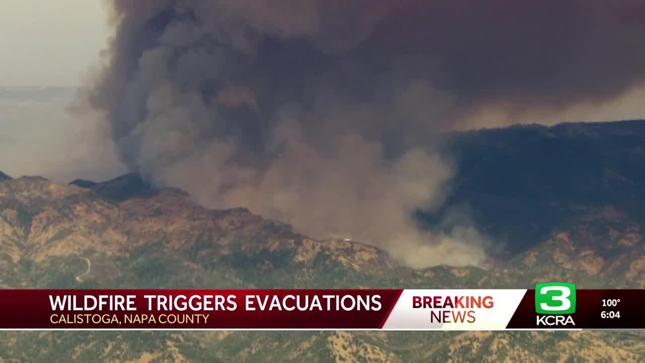 Pickett Fire burning in Napa County explodes in size