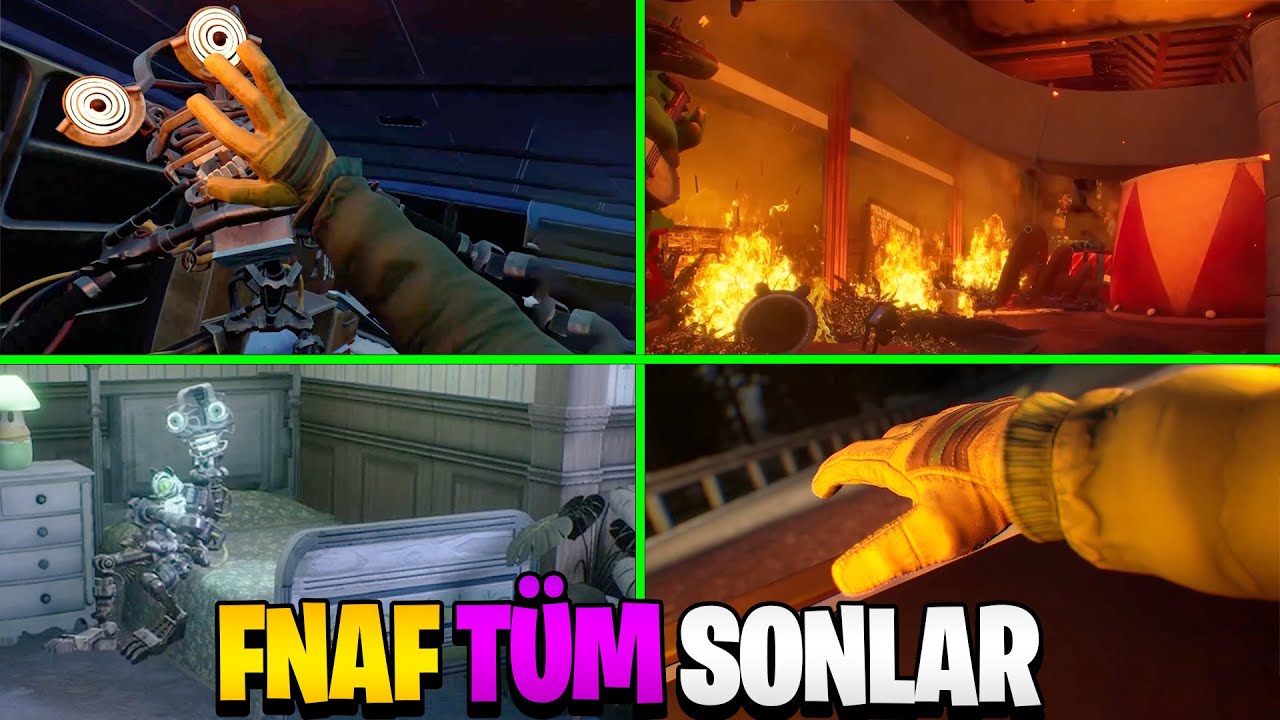 FNAF Secret of The Mimic TÜM Oyun Sonları! Full Game Türkçe!