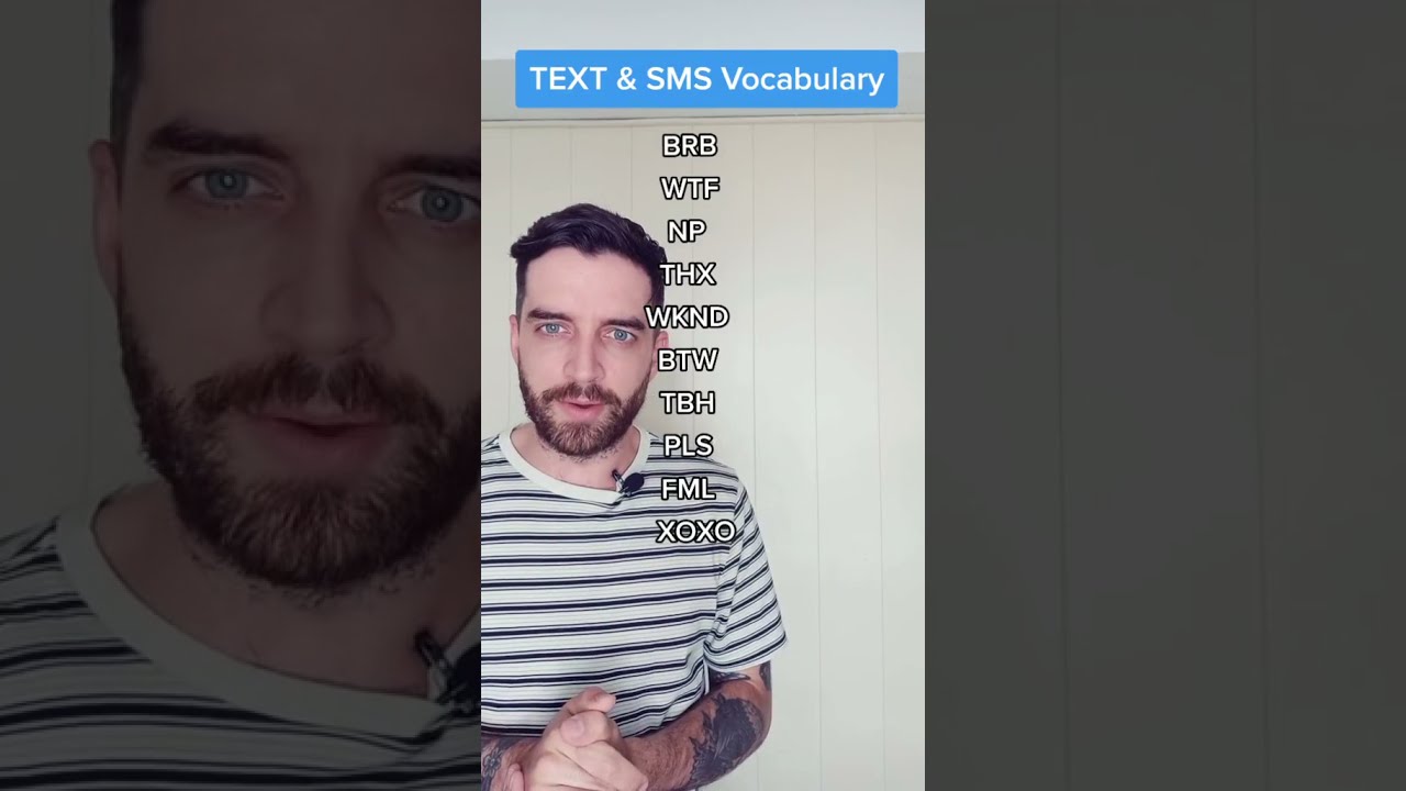 Most popular text abbreviations in English