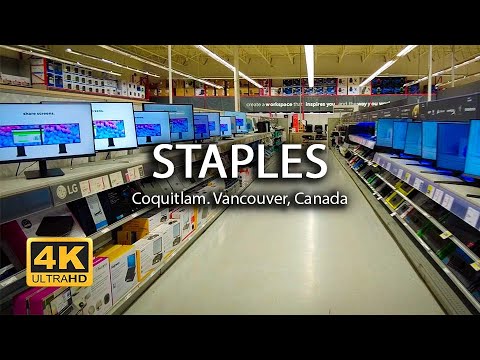 [4K] Staples | Office Furniture and Technology Store | Canada | Walking Tour | Island Times