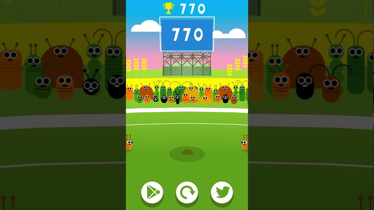 Doodle Cricket High Score (770!)