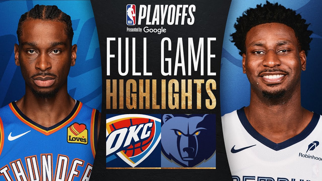 #1 THUNDER at #8 GRIZZLIES | FULL GAME 4 HIGHLIGHTS | April 26, 2025 (edited)