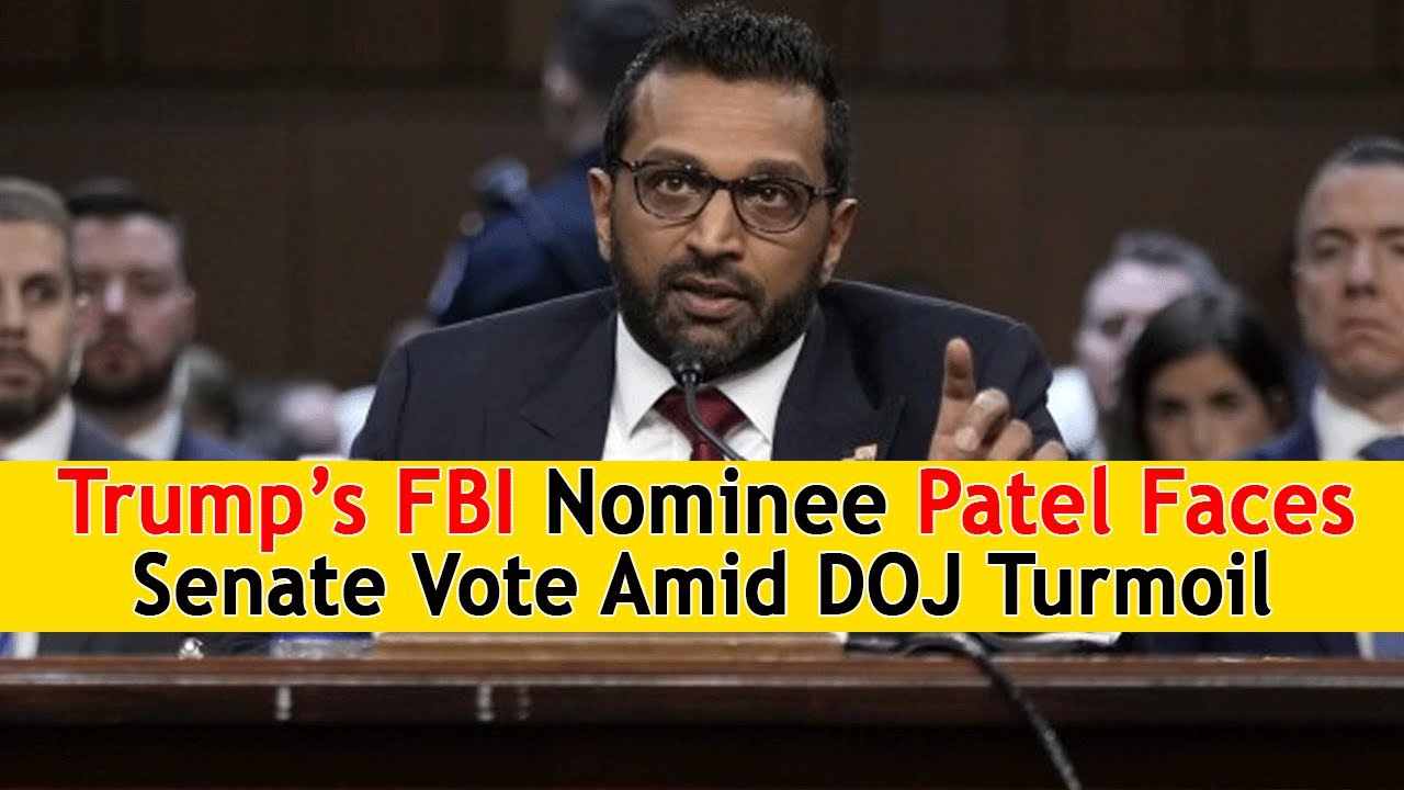 Trump’s FBI Nominee Patel Faces Senate Vote Amid DOJ Turmoil | DRM News Global | AC1S