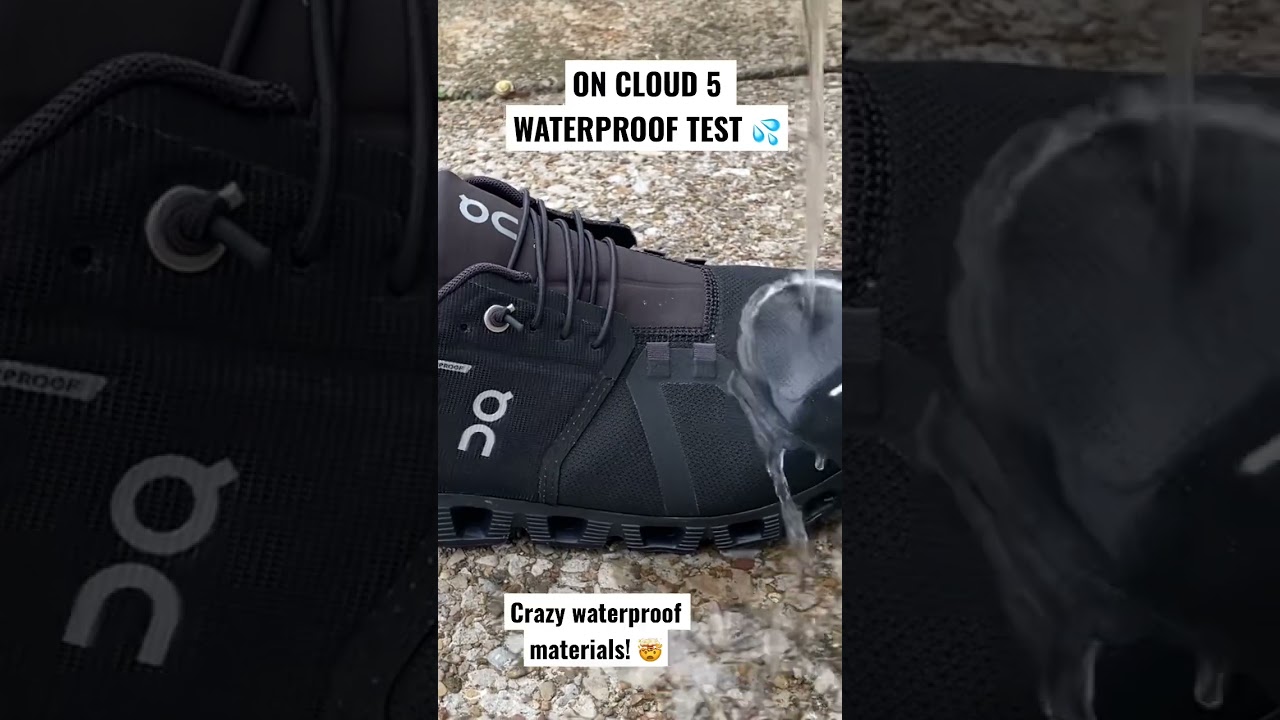 Your feet won’t get wet wearing these! 😳 #oncloud #waterproof #shoes #sneakers #hype #fyp #viral