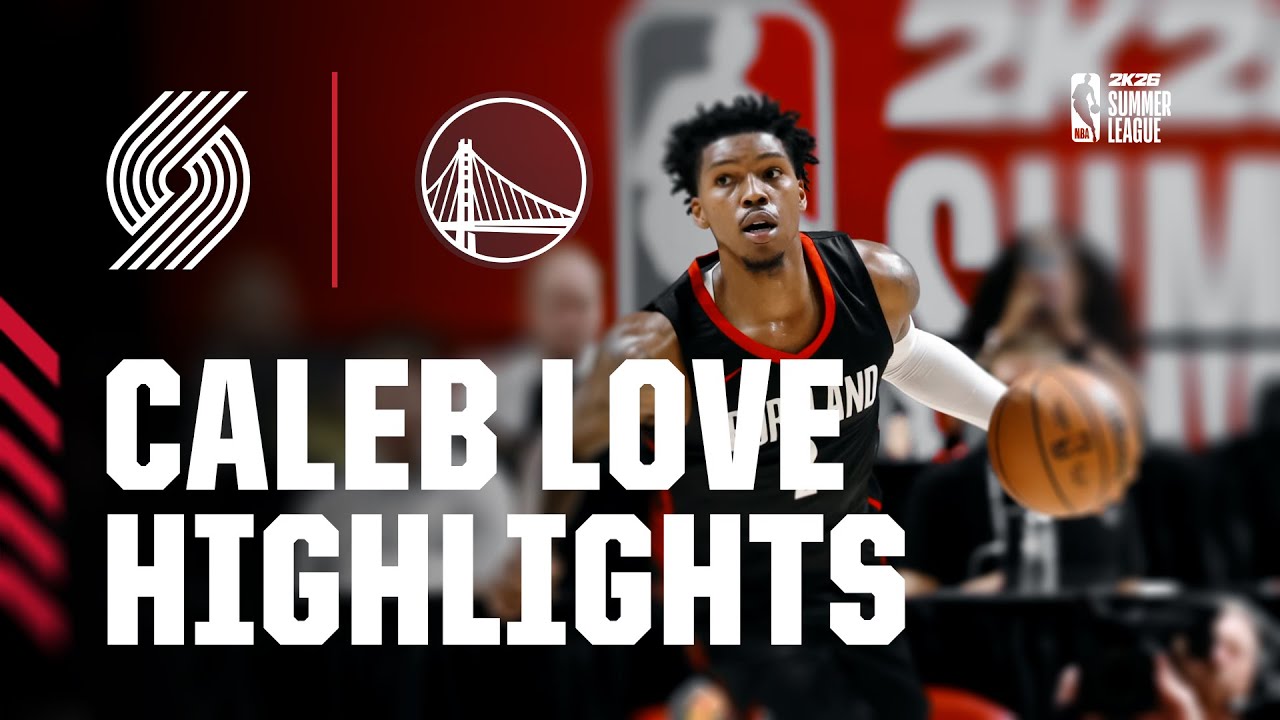Caleb Love Highlights | Portland Trail Blazers 106, Golden State Warriors 73 | July 11, 2025