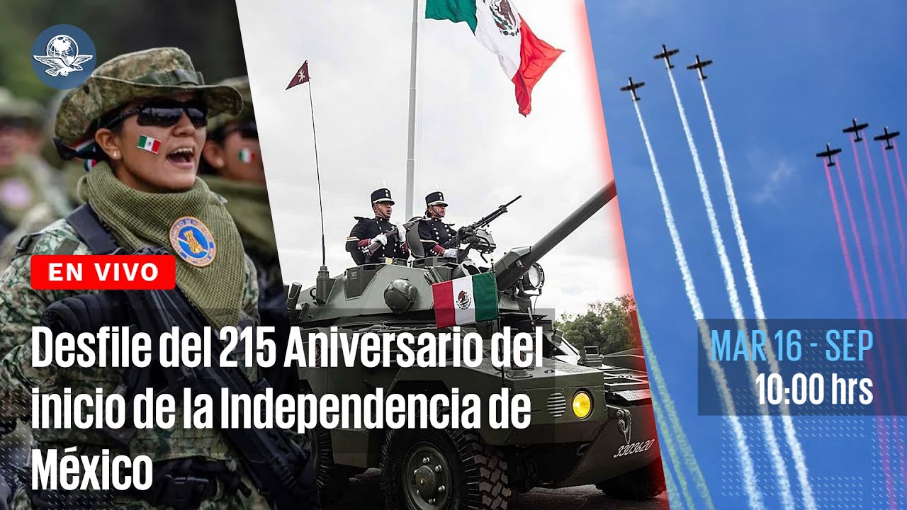 Claudia Sheinbaum encabeza Desfile Cívico Militar del 215 Aniversario del inicio de la Independencia